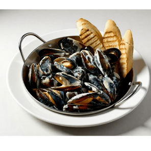 МИДИИ В СЛИВОЧНО-ЧЕСНОЧНОМ СОУСЕ