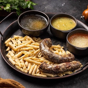 ЖИЖИГ ГАЛНАШ С СУШЕНОЙ ГОРСКОЙ КОЛБАСОЙ