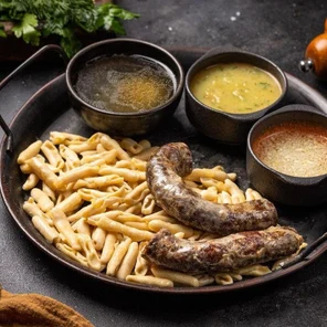 ЖИЖИГ ГАЛНАШ С СУШЕНОЙ ГОРСКОЙ КОЛБАСОЙ