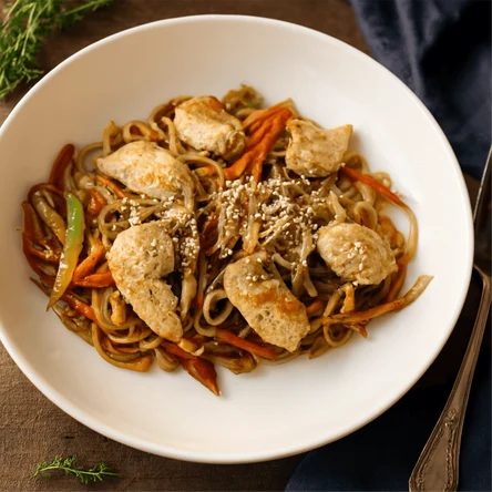 УДОН С КУРИЦЕЙ И ОВОЩАМИ